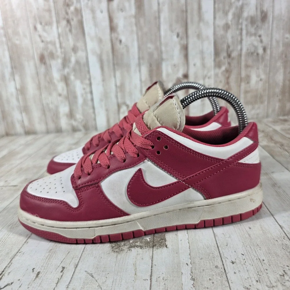 Nike Dunk Low Archery Cherry White Red‎ Sneakers DD1503-601 Womens 5.5